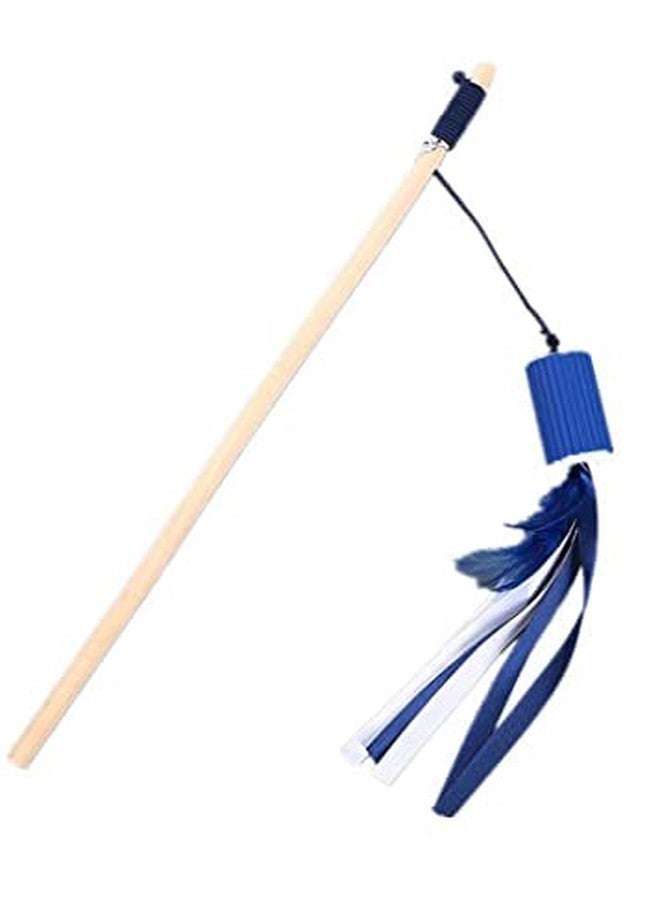 KUTKUTCat Wand Toy Adjustable Interactive Ball Bell Faux Feather Pet Wand Hollow Chase Interesting Cat Toy for Indoor Pet - Image 4